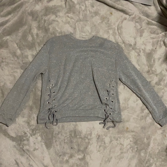 Cropped gray pullover - Picture 1 of 4